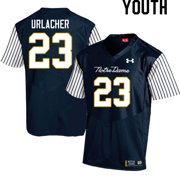 Youth #23 Kennedy Urlacher Notre Dame Fighting Irish College Football Jerseys Stitched-Alternate